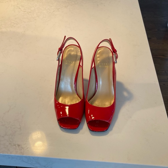 Stuart Weitzman, open toe women’s heals, size 6.5 - Picture 1 of 3